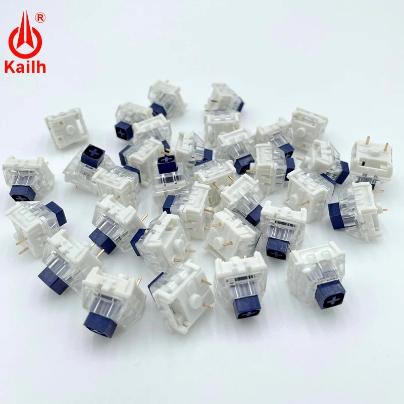 Gaming Keyboard Blue Switches - Kailhネイビーブルーボックススイッチ、clicky触覚、Diyカスタムメカニカルキーボード、Cherry MX、rgb、smd、3pinと互換性があります
