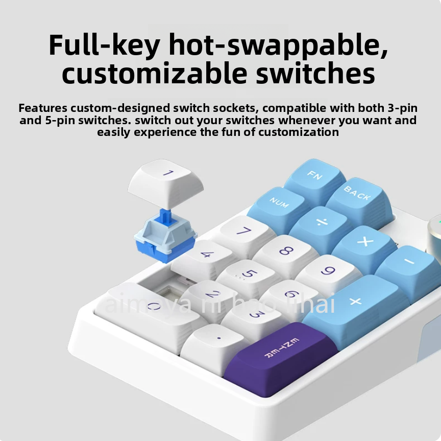 Gaming Keyboard Bluetooth - Kzzi K20 ミニキーパッド 3 モード Bluetooth