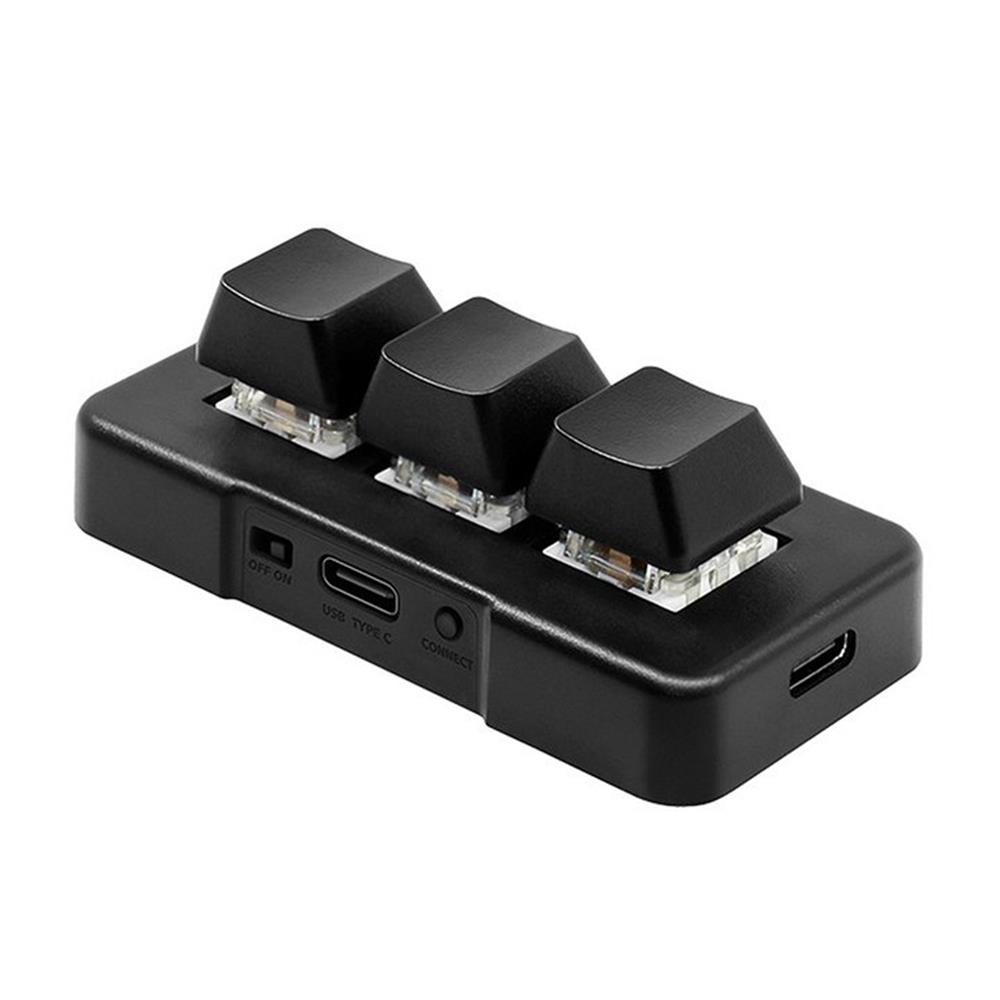 Gaming Keyboard Bluetooth - メカニカルブルースイッチ付き小型キーボード,3キー,USB,MK321-Pro g,BT,オフィス,ゲーム,マルチメディアに適しています,2.4