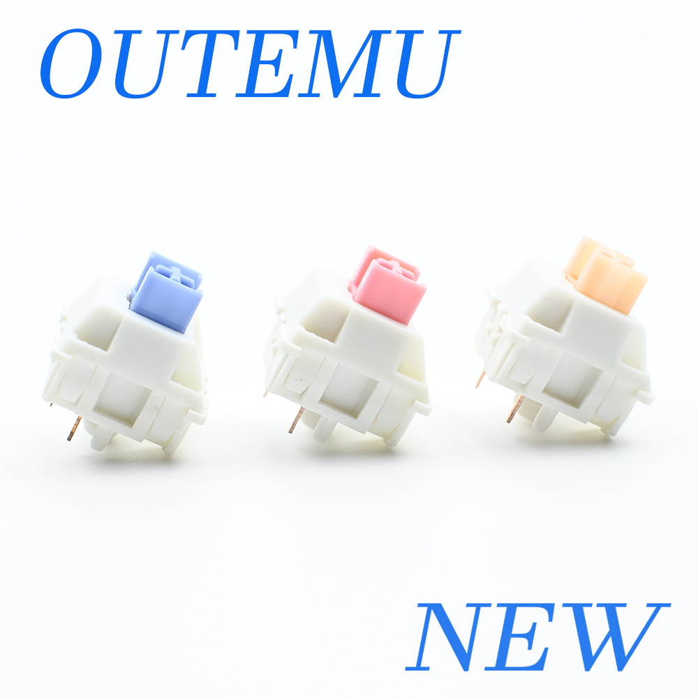 Gaming Keyboard Blue Switches - Outemu スイッチ Lubed メカニカルキーボードスイッチ 5Pin サイレント触覚リニアクリームブルーピンクイエローカスタムゲーミング