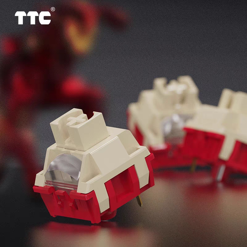Gaming Keyboard No Noise - Ttc-メカニカルキーボードスイッチ,リニアスイッチ,ノイズレス,滑らかな41gf,3.8mm,クイックトリガー