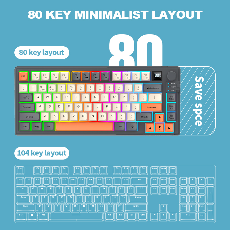 デュアルモード 2.4 グラム Bluetooth ワイヤレ - Gaming Keyboard Bluetooth のレビューと価格
