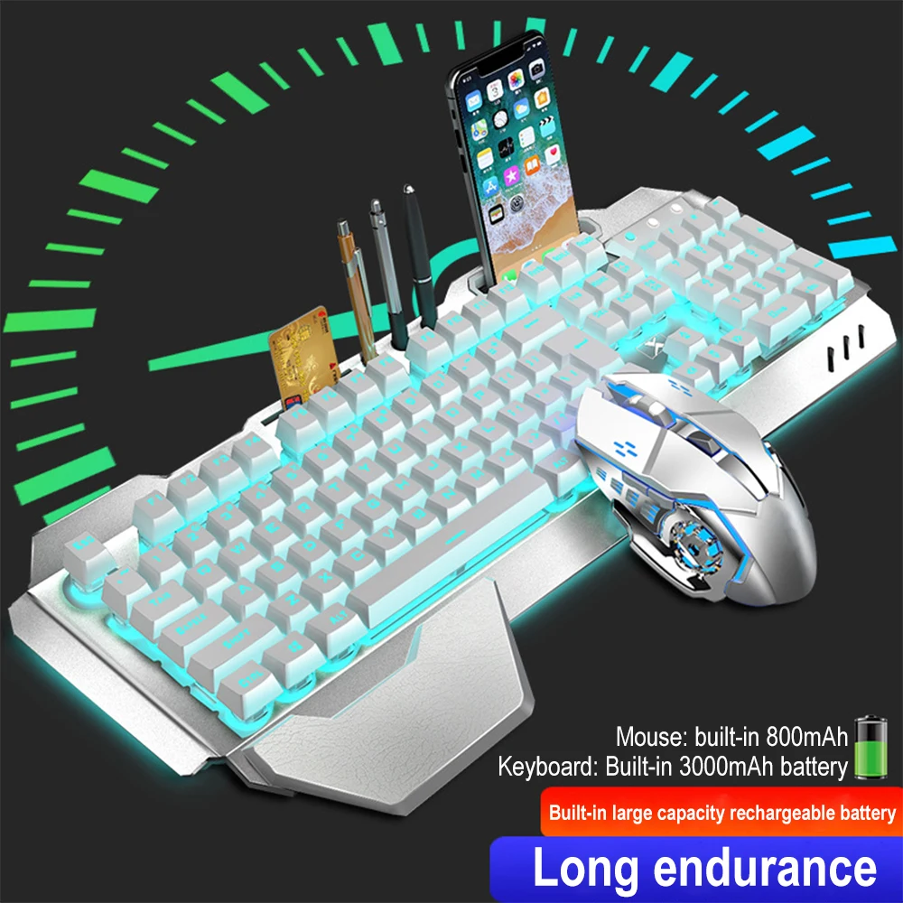 K680充電式ワイヤレスキーボードとマウス,2.4g,ゲーム - Gaming Keyboard Bluetooth のレビューと価格