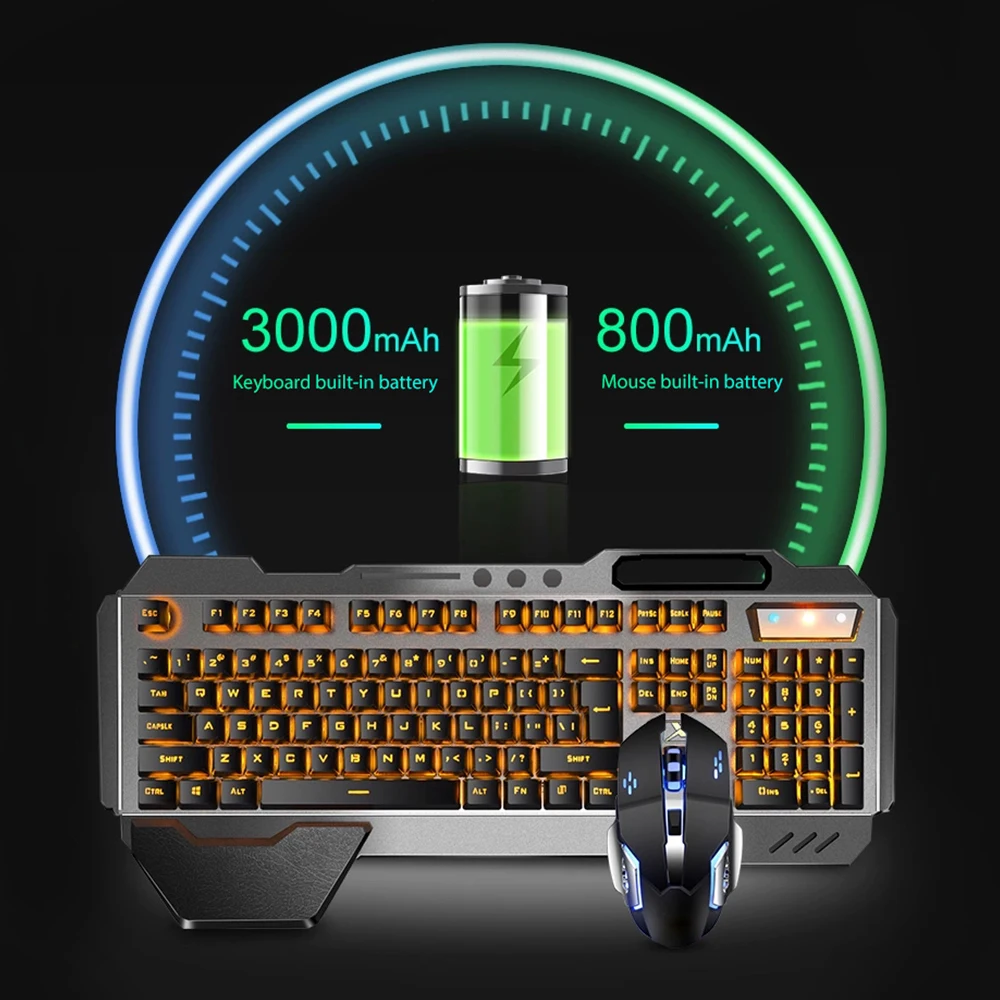 K680充電式ワイヤレスキーボードとマウス,2.4g,ゲーム - Gaming Keyboard Bluetooth のレビューと価格