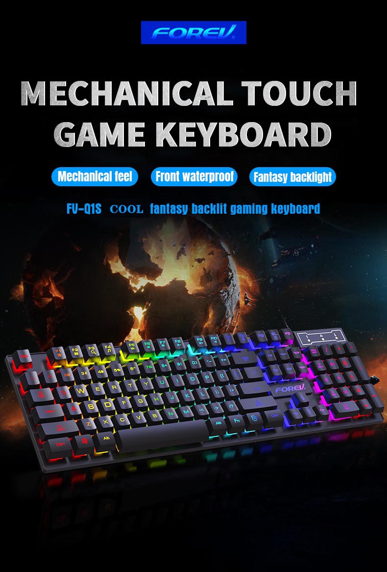 104キー バックライト付きメカニカルキーボード 有線ゲーミ - Keyboard Mouse Bundle Gaming のレビューと価格