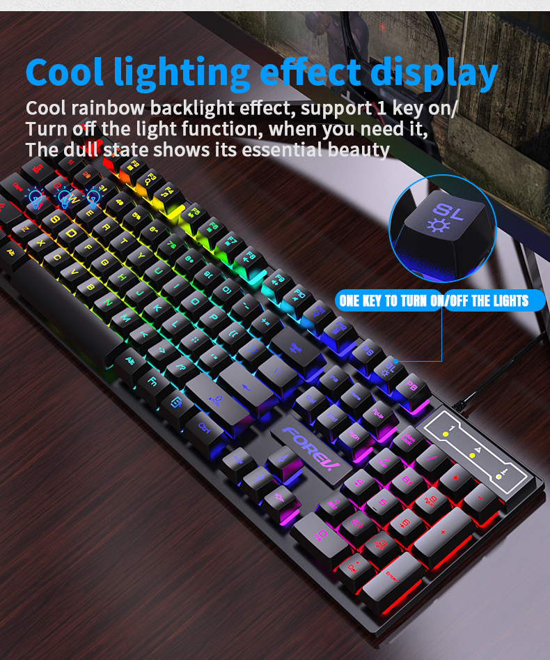 104キー バックライト付きメカニカルキーボード 有線ゲーミ - Keyboard Mouse Bundle Gaming のレビューと価格