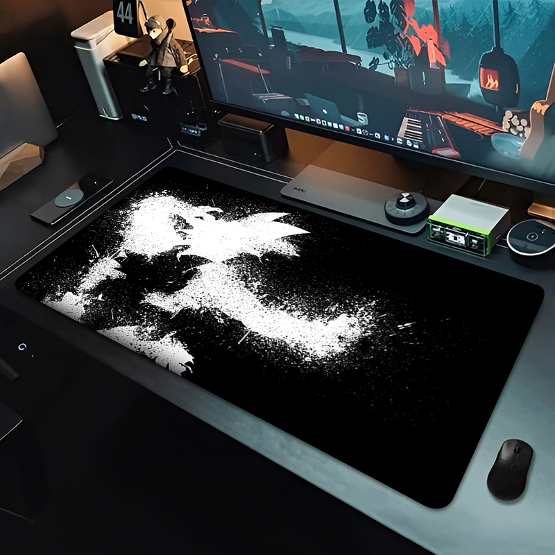 DBZ ブラックアニメマウスパッドドラゴンボール大型 PC  - Gaming Keyboard Nearby のレビューと価格