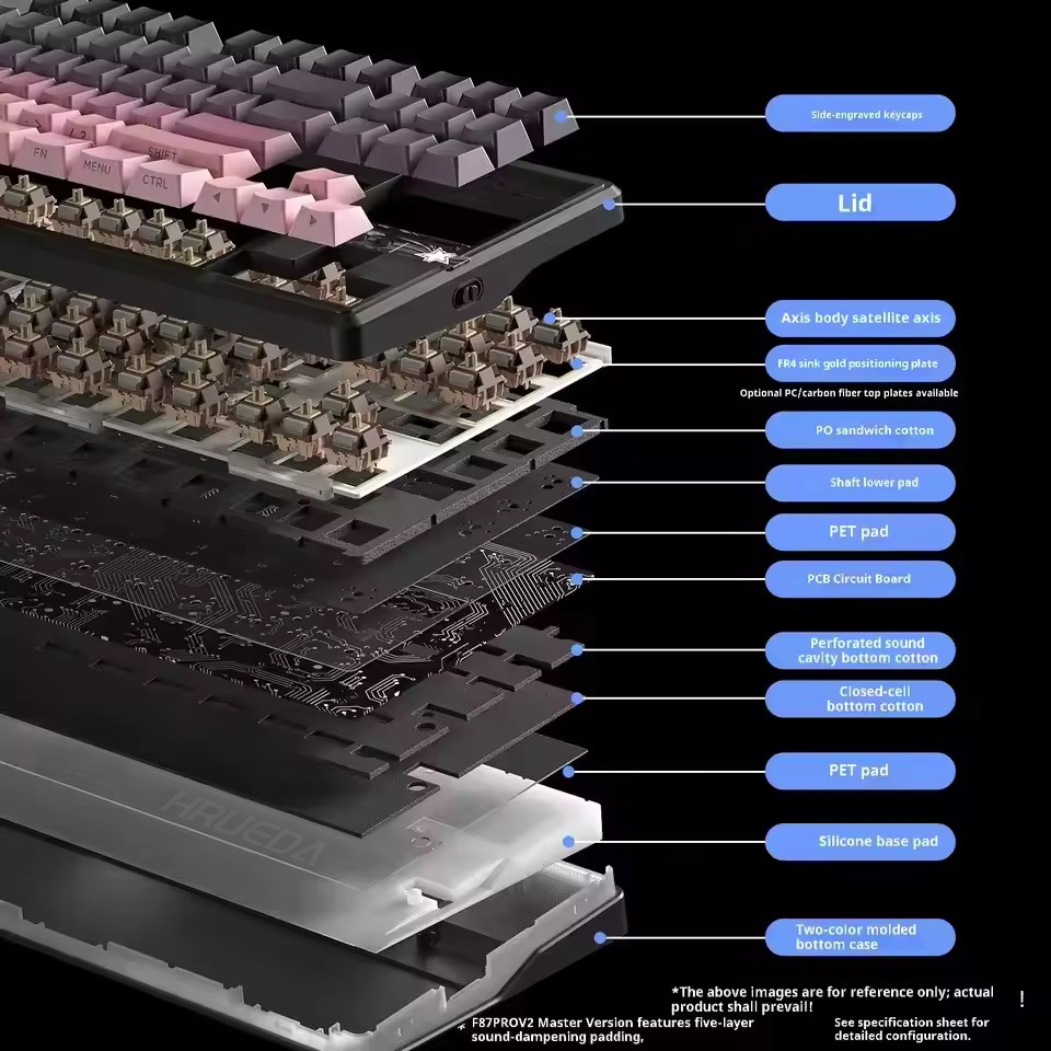 AULA F87 Pro V2 ワイヤレスメカニカルキーボー - Gaming Keyboard Blue Switches のレビューと価格