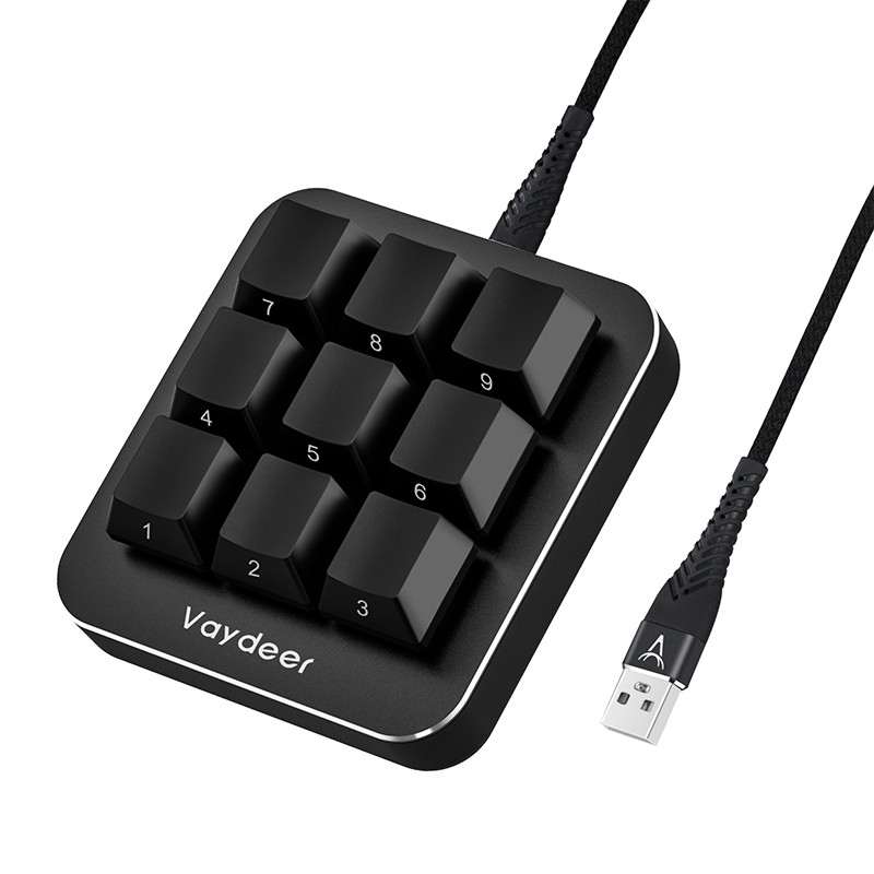 多機能キーボード9完全にプログラム可能なキーマクロ設定グラフ - Gaming Keyboard Mini Mechanical のレビューと価格