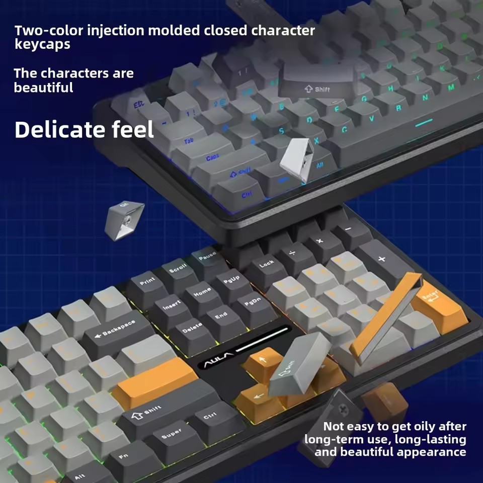 AULA F108 Pro ゲーミングメカニカルキーボード  - Gaming Keyboard Bluetooth のレビューと価格