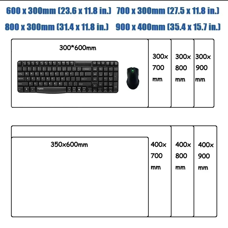 カスタムプリントマウスパッドDIY大型プレイマットゲーミング - Gaming Keyboard And Mouse のレビューと価格