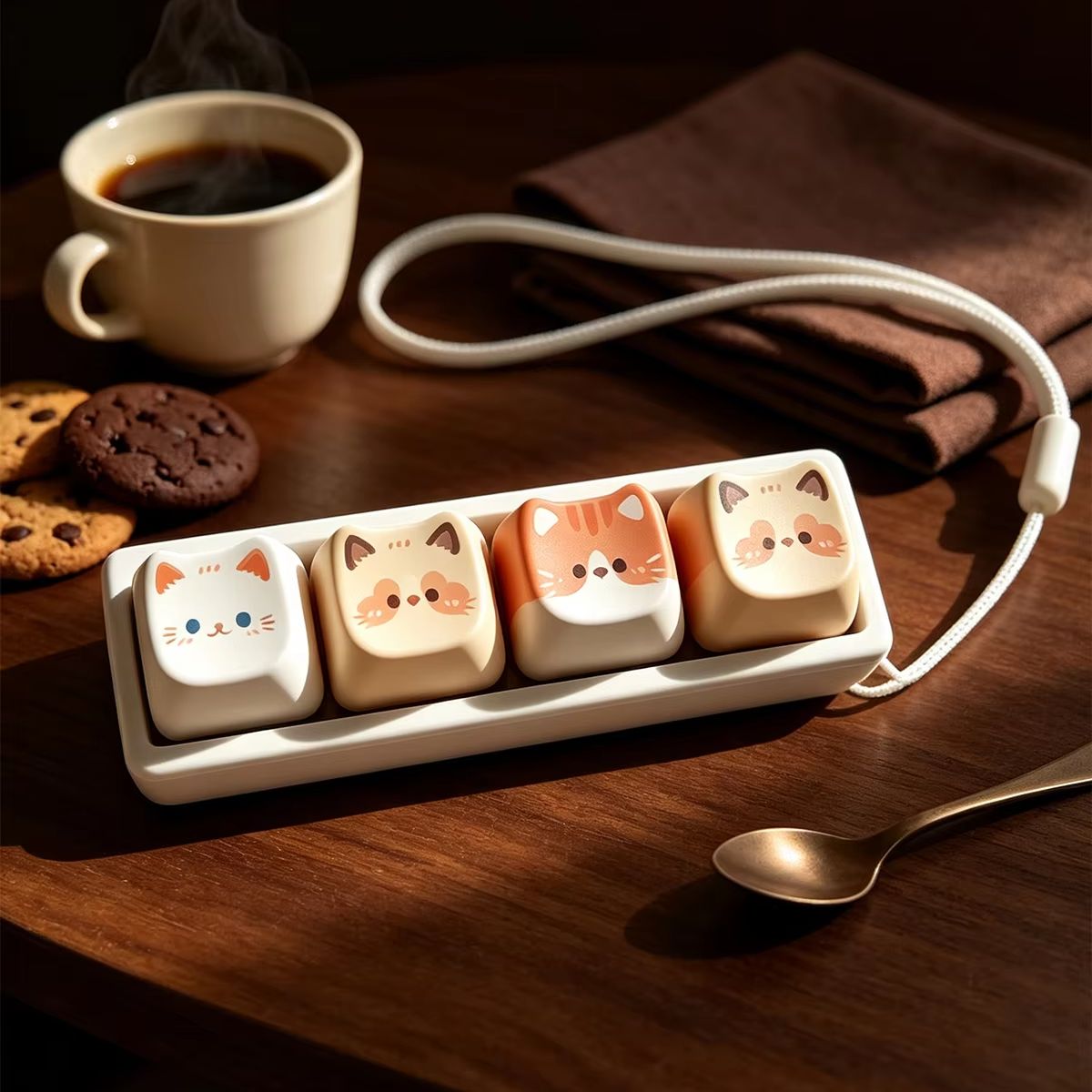 かわいい猫のメカニカルスイッチテスターキーホルダー、カワイイ - Mechanical Switch Tester のレビューと価格
