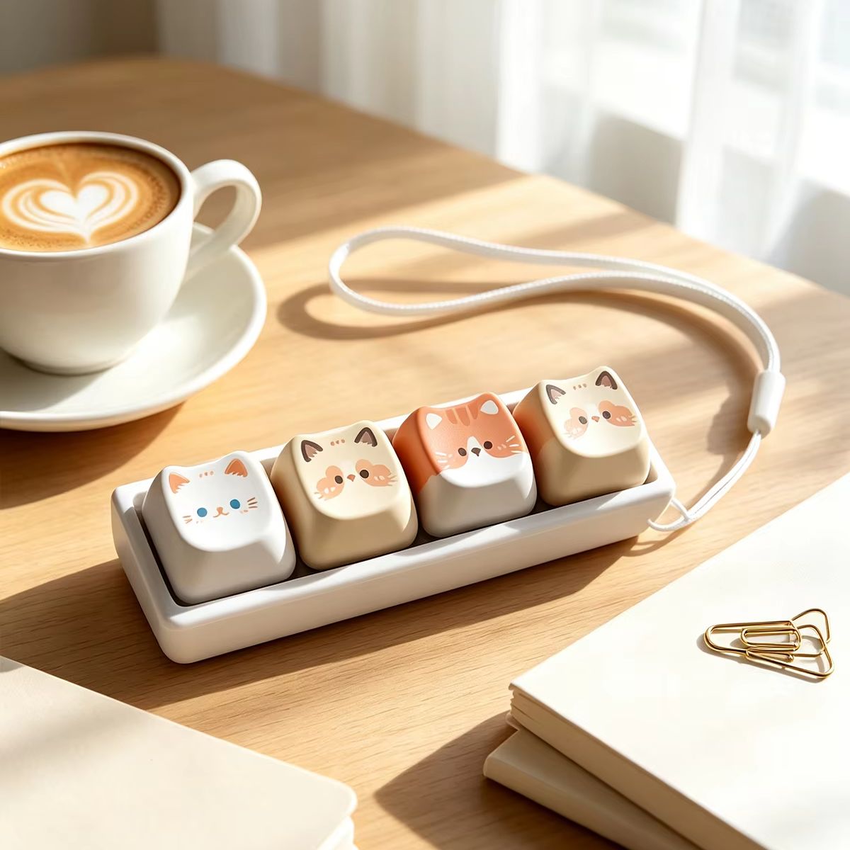 かわいい猫のメカニカルスイッチテスターキーホルダー、カワイイ - Mechanical Switch Tester のレビューと価格