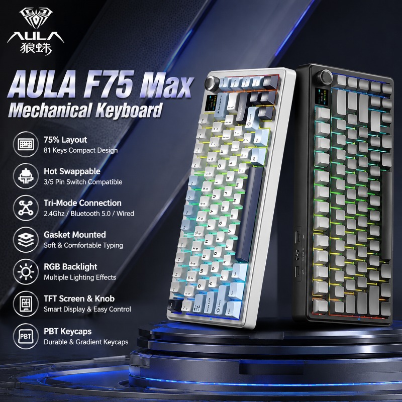 AULA F75 Max メカニカルキーボード 75% レイ - Gaming Keyboard Nearby のレビューと価格