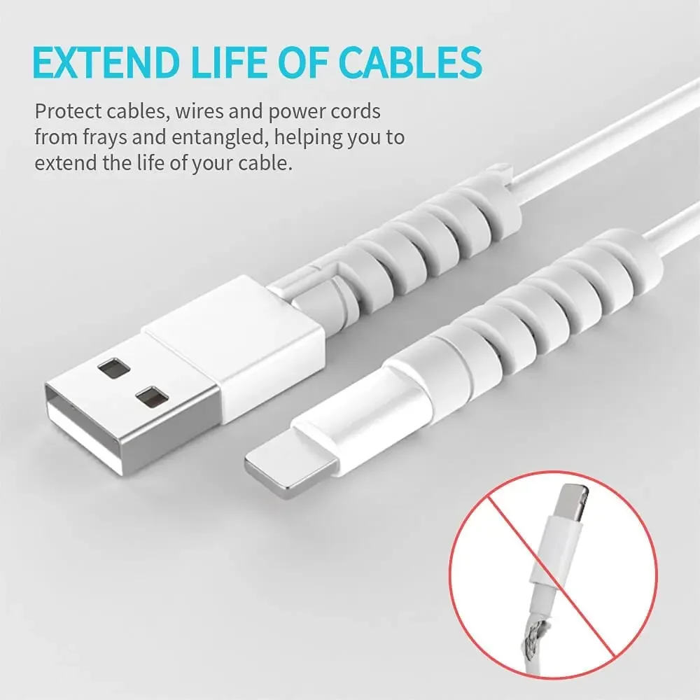 USBケーブルプロテクター 充電ケーブル スパイラルシリコン - Coiled Usb Cable のレビューと価格