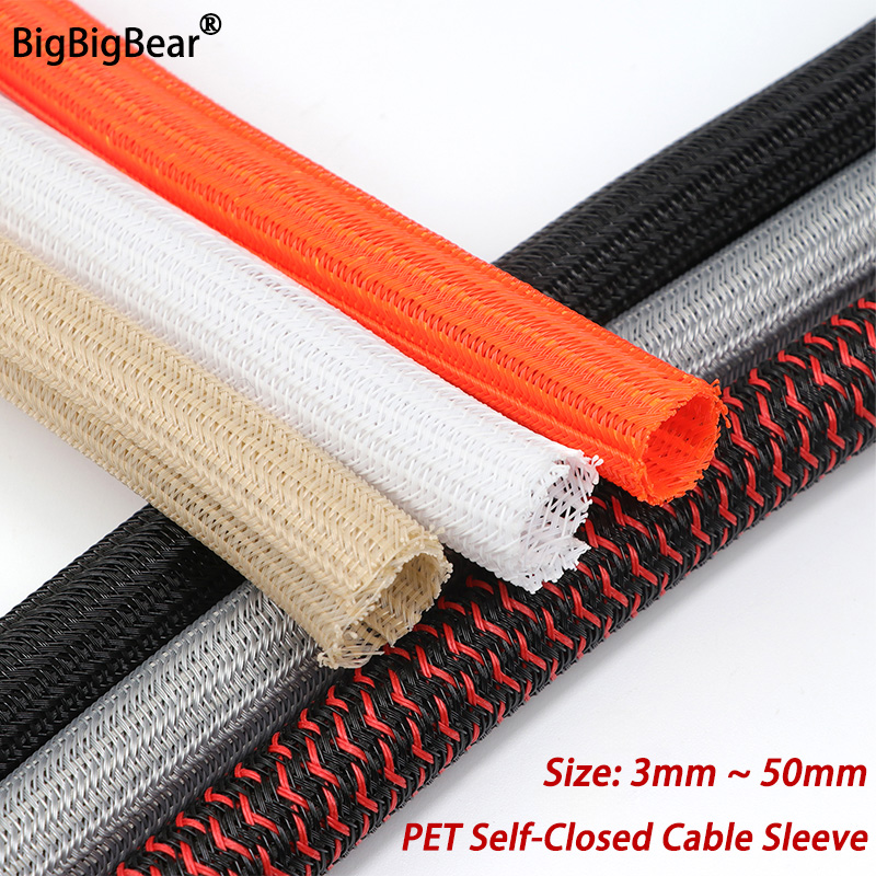 3/5/10m PET ケーブルスリーブ セルフクローズド  - Coiled Usb Cable のレビューと価格
