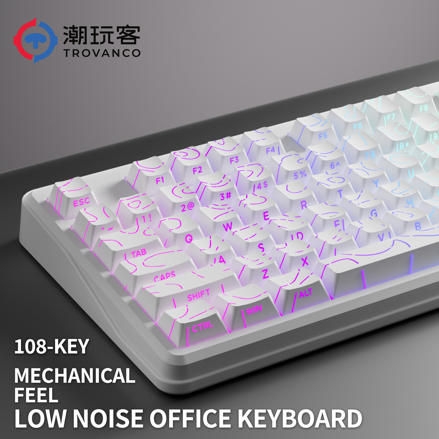 V108 Pro 有線・無線キーボード Bluetooth  - Gaming Keyboard No Noise のレビューと価格